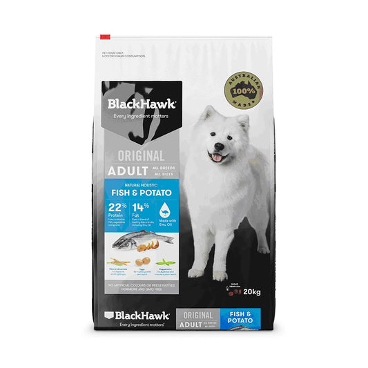 Black Hawk Fish & Potato Adult 20kg