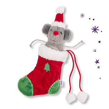 Christmas Xmas Mouse in Stocking