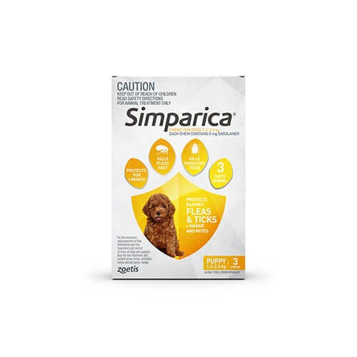 Simparica Puppy Yellow 1.3-2.5kg