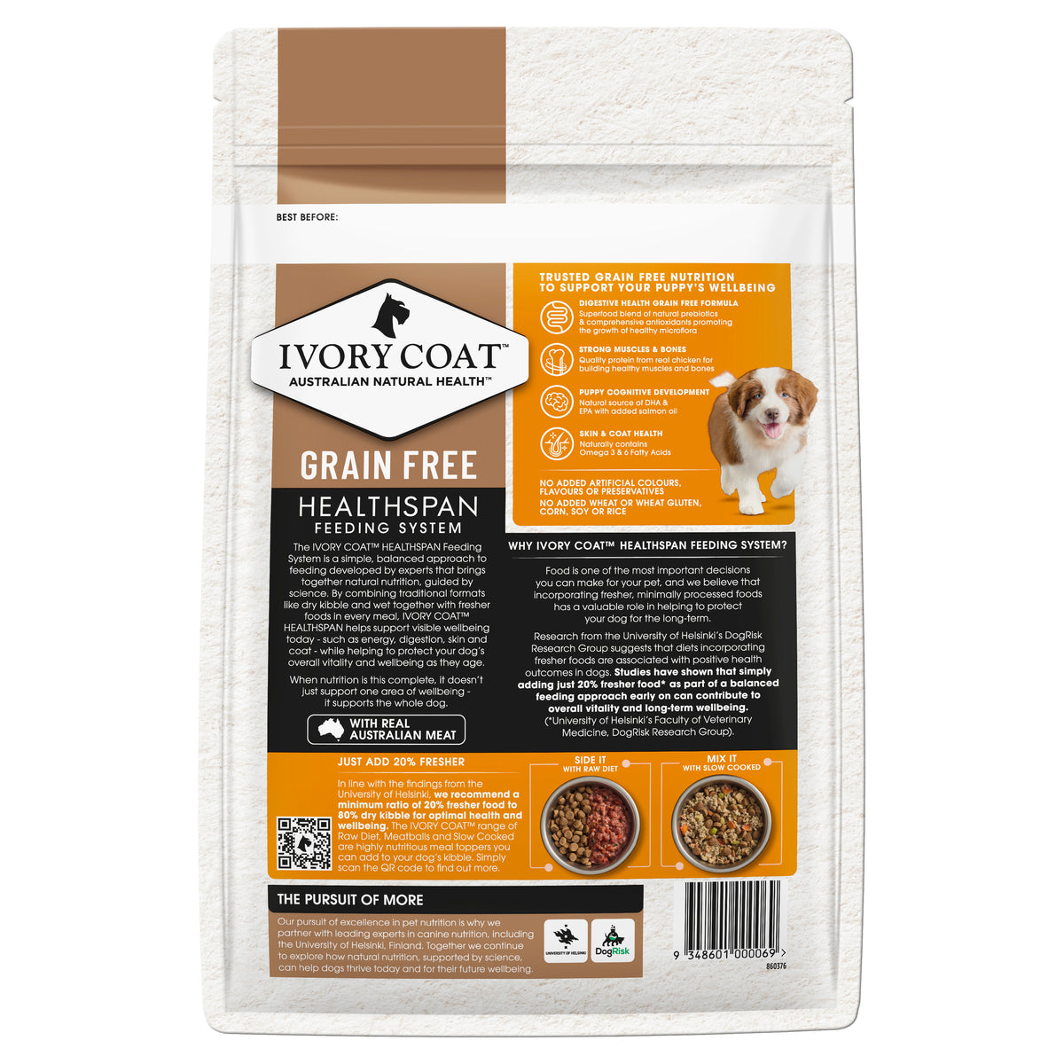 Ivory Coat Puppy Grain Free Chicken 2kg