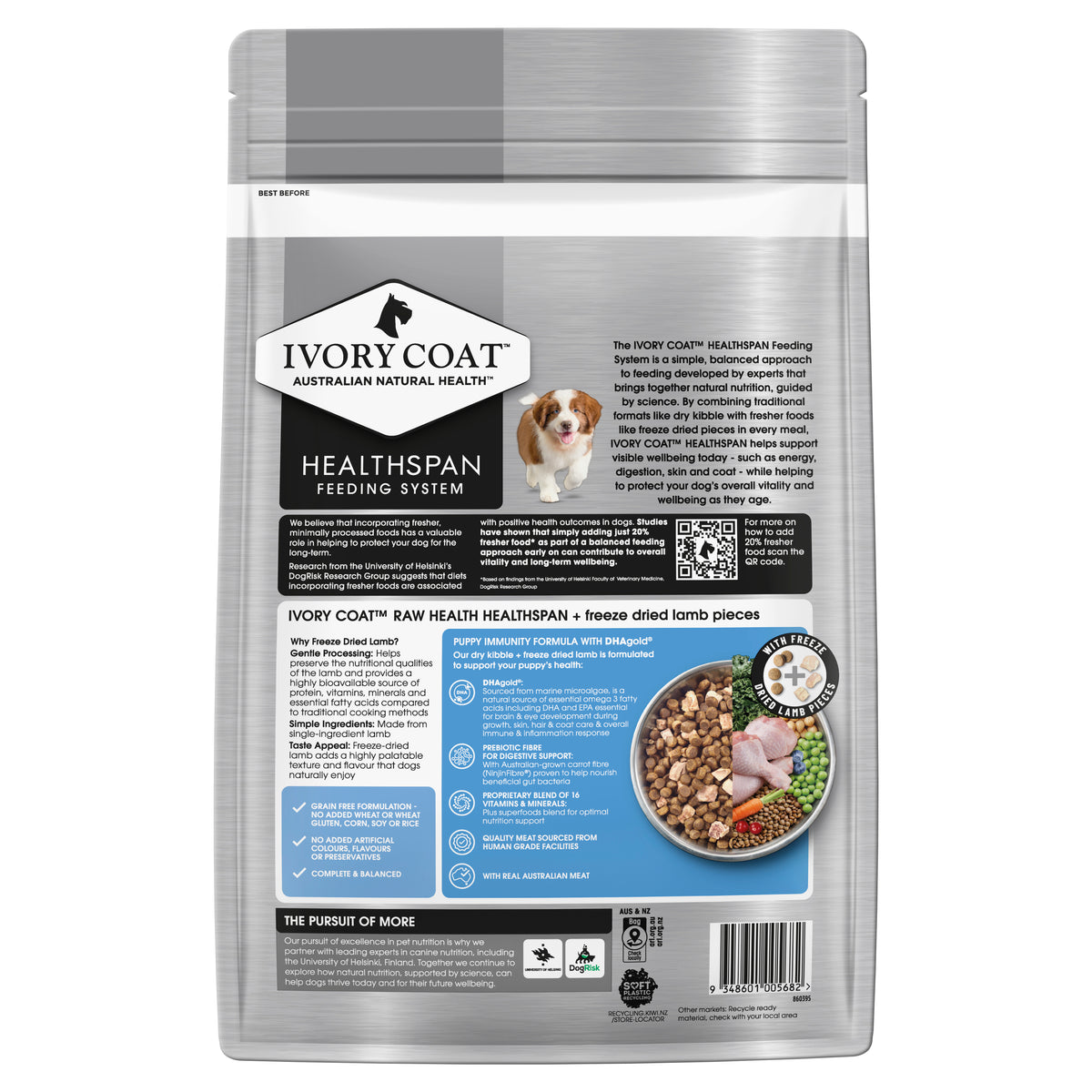 Ivory Coat Raw Puppy Immunity 1.8kg