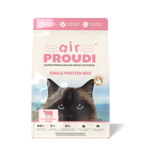 Airproudi Premium Air-dried Cat Food Single Protein Beef 1kg