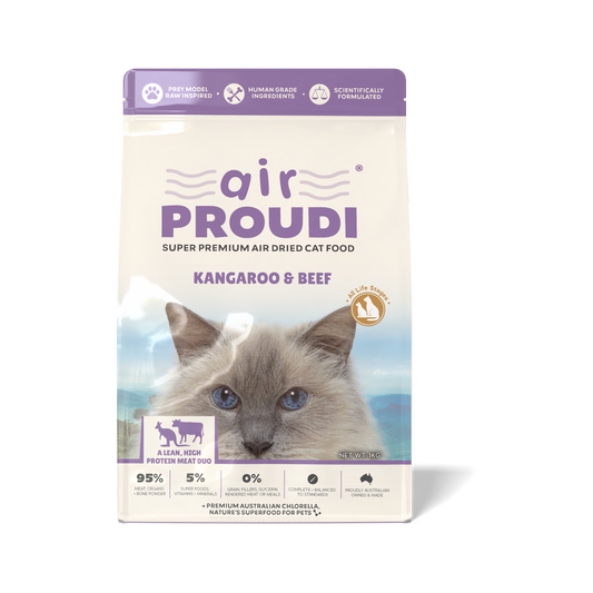Airproudi Premium Air-dried Cat Food Kangaroo & Beef 1kg