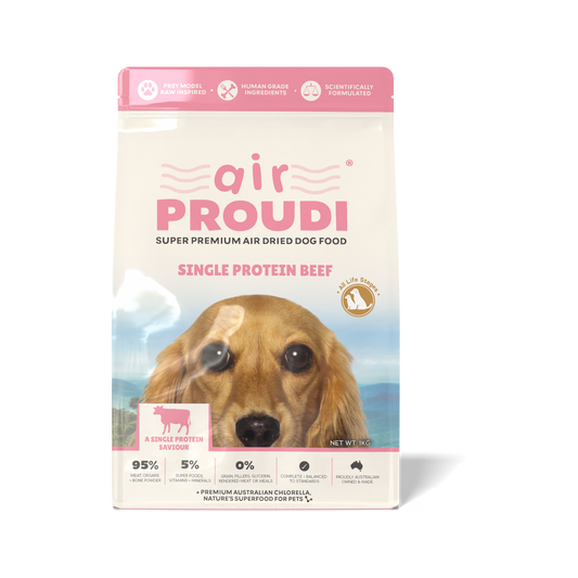 Airproudi Premium Air-dried Dog Food Single Protein Beef 1kg