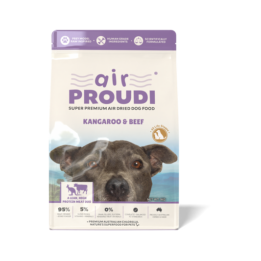 Airproudi Premium Air-dried Dof Food Kangaroo & Beef 1kg