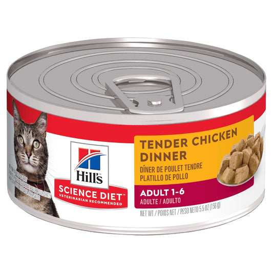 Hills Science Diet Cat Tender Chicken Can 156g