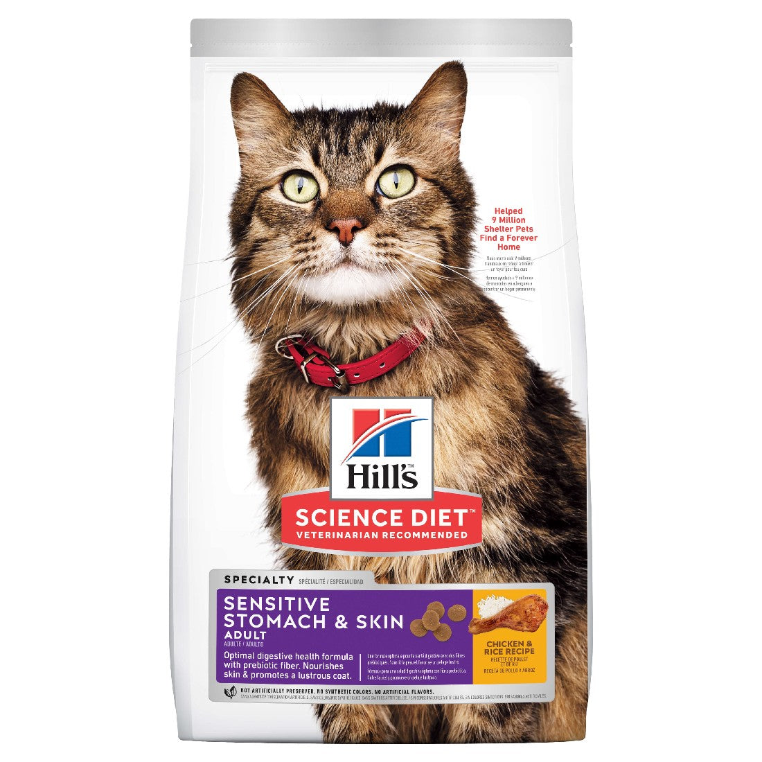 Hills Science Diet Cat Adult Stomach And Skin 3.17kg