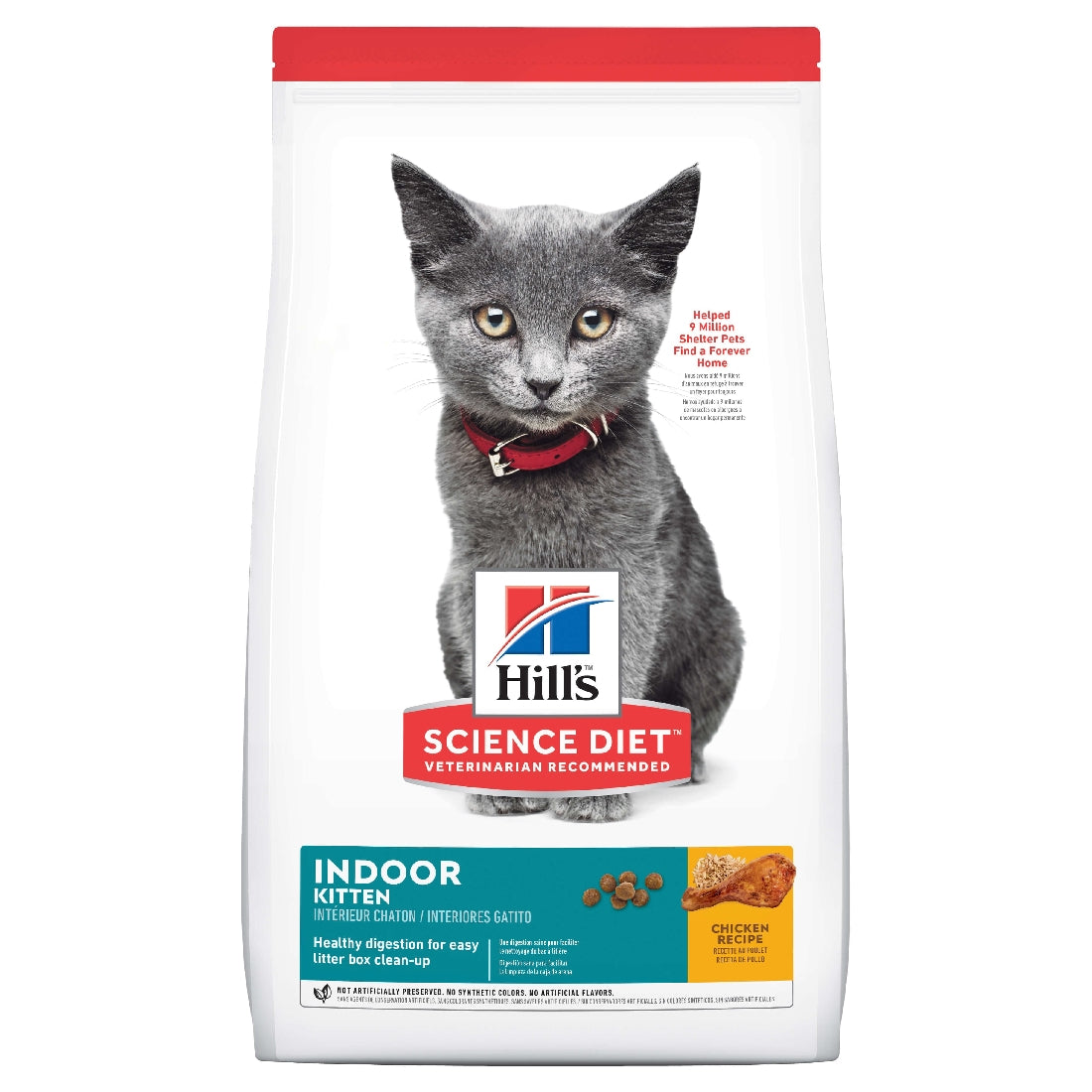 Hills Science Diet Kitten Indoor Dry Cat Food 3.17kg