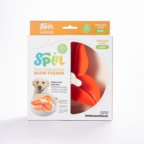 SPIN slow feeder bowl - flower