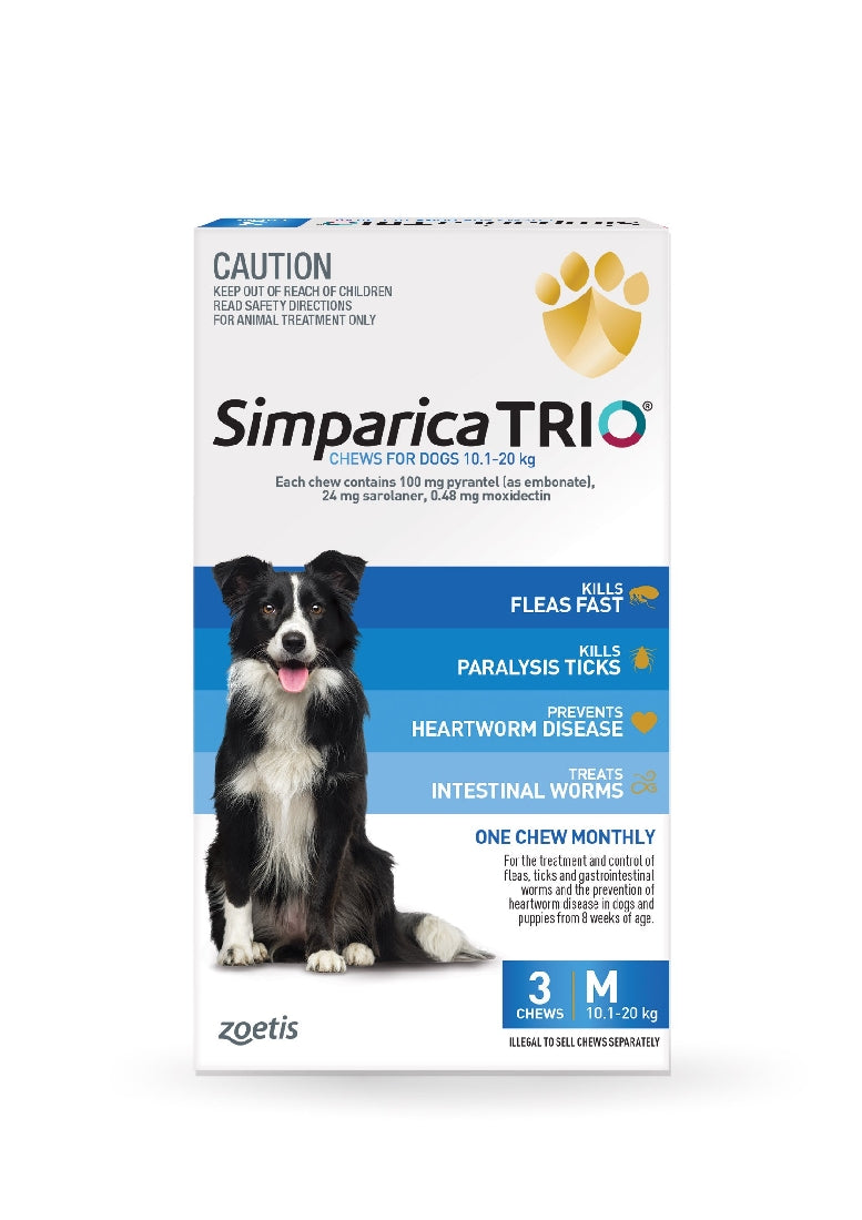 Simparica Trio 10.1-20kg 3pk