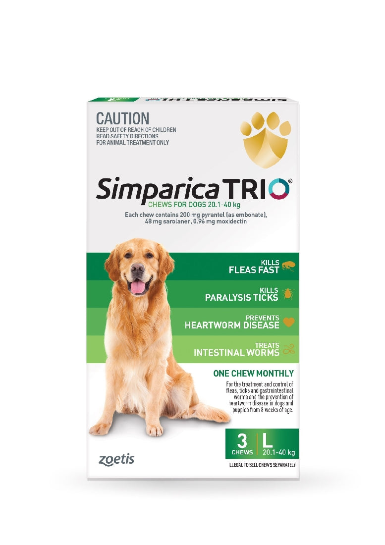 Simparica Trio 20.1-40kg 3pk