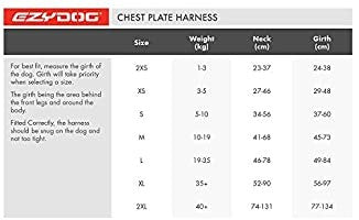 Ezy Dog Chest Plate Harness Black X-Large