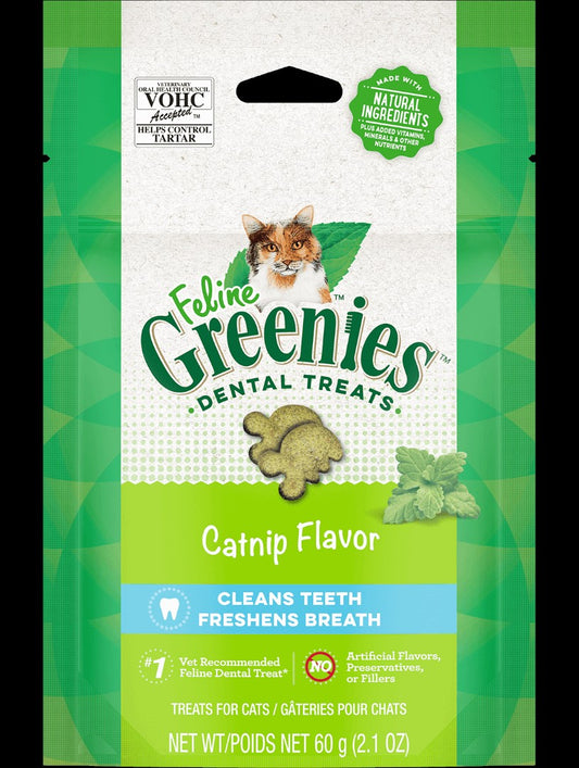 Greenies Feline Dental Treats Catnip 60g