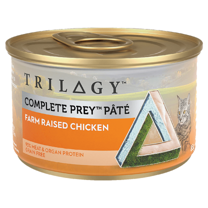 Trilogy Complete Prey Wet Cat Food Pâté Farm Raised Chicken 85g