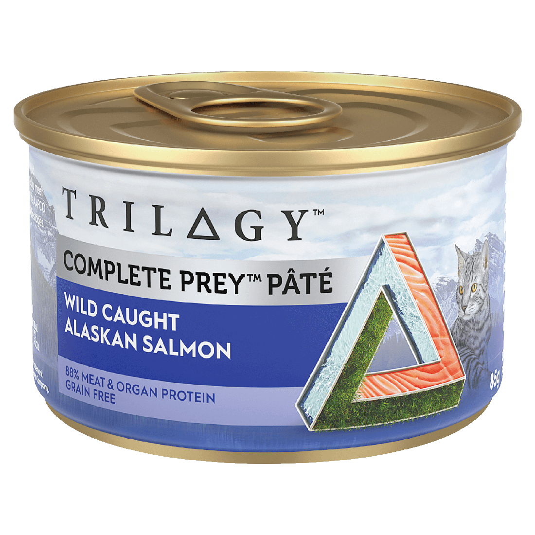 Trilogy Complete Prey Adult Wet Cat Food Pâté Wild Alaskan Salmon 85g
