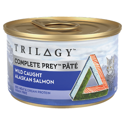 Trilogy Complete Prey Adult Wet Cat Food Pâté Wild Alaskan Salmon 85g