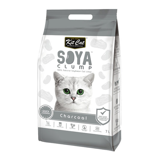 Kitcat Soya Clumping Litter Charcoal 7lt