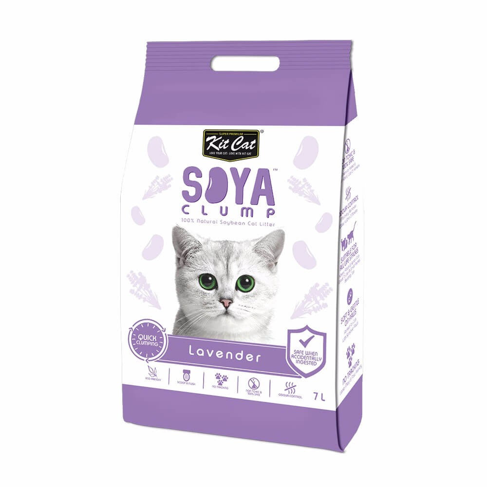 Kitcat Soya Clumping Litter Lavender 7lt