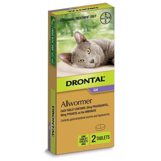 Drontal Cat Allwormer 2pk