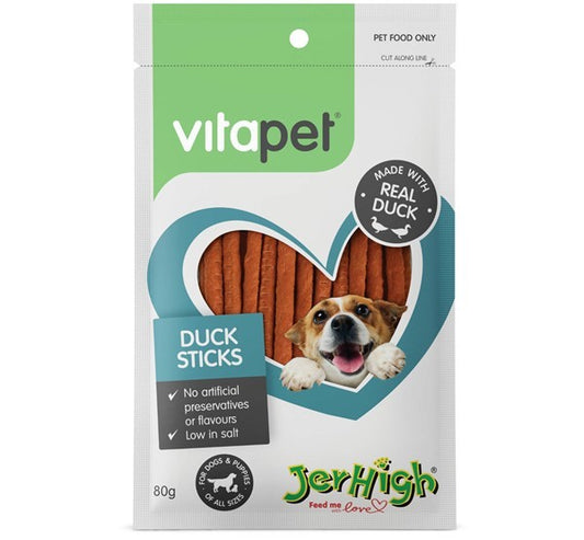 Vitapet Jerhigh Duck Sticks 80g