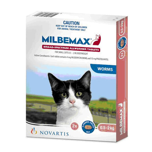 Milbemax Small Cats Tab 2s'