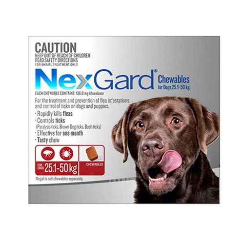 Nexgard Dogs 25.1 - 50kg 3pk