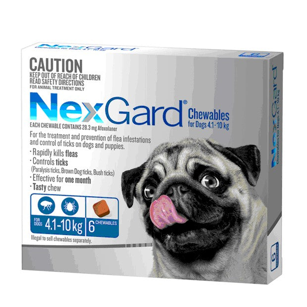 Nexgard Dogs 4.1 - 10kg 6pk