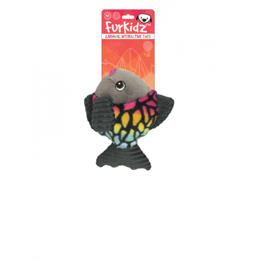 Furkidz Carvinal Fish W/Action Fins 23cm