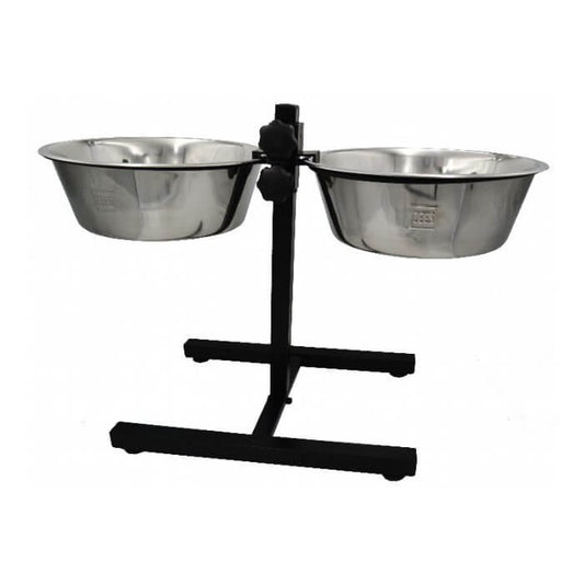 ZEEZ ADJUSTABLE DOUBLE DINER 2 x 2.8Litre BOWLS