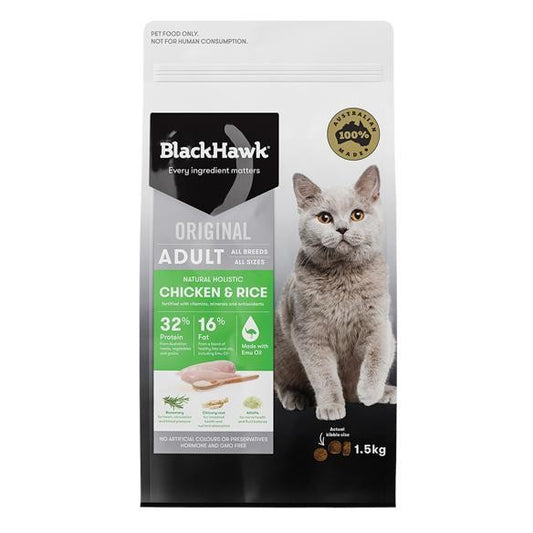Black Hawk Cat Chicken & Rice 1.5kg