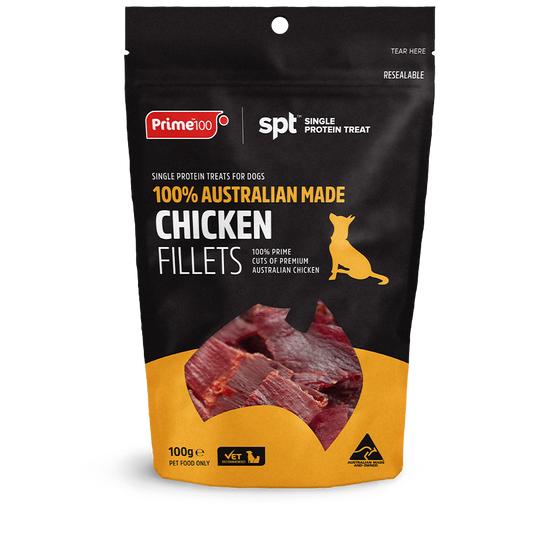 Prime100 Chicken Fillet Treats 100g