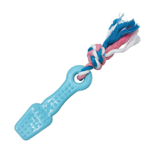 Furry Face Toothbrush Blue 13cm