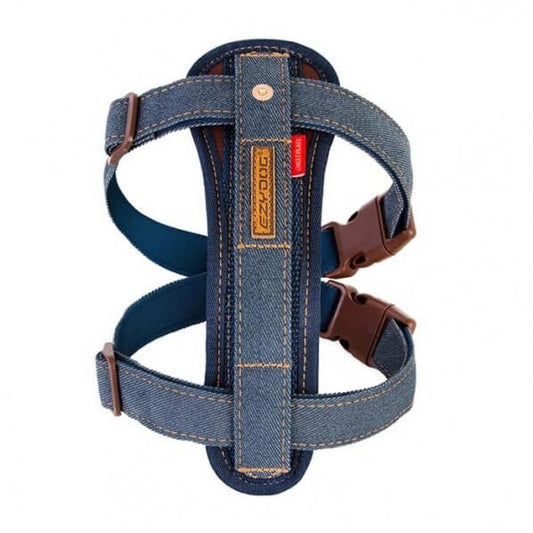 Ezy Dog Chest Plate Harness Denim Medium