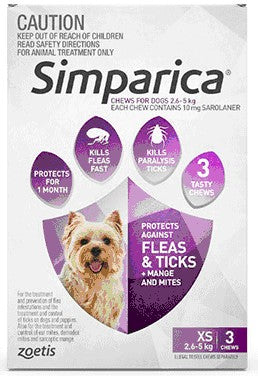 Simparica Purple 3pk 2.6-5kg