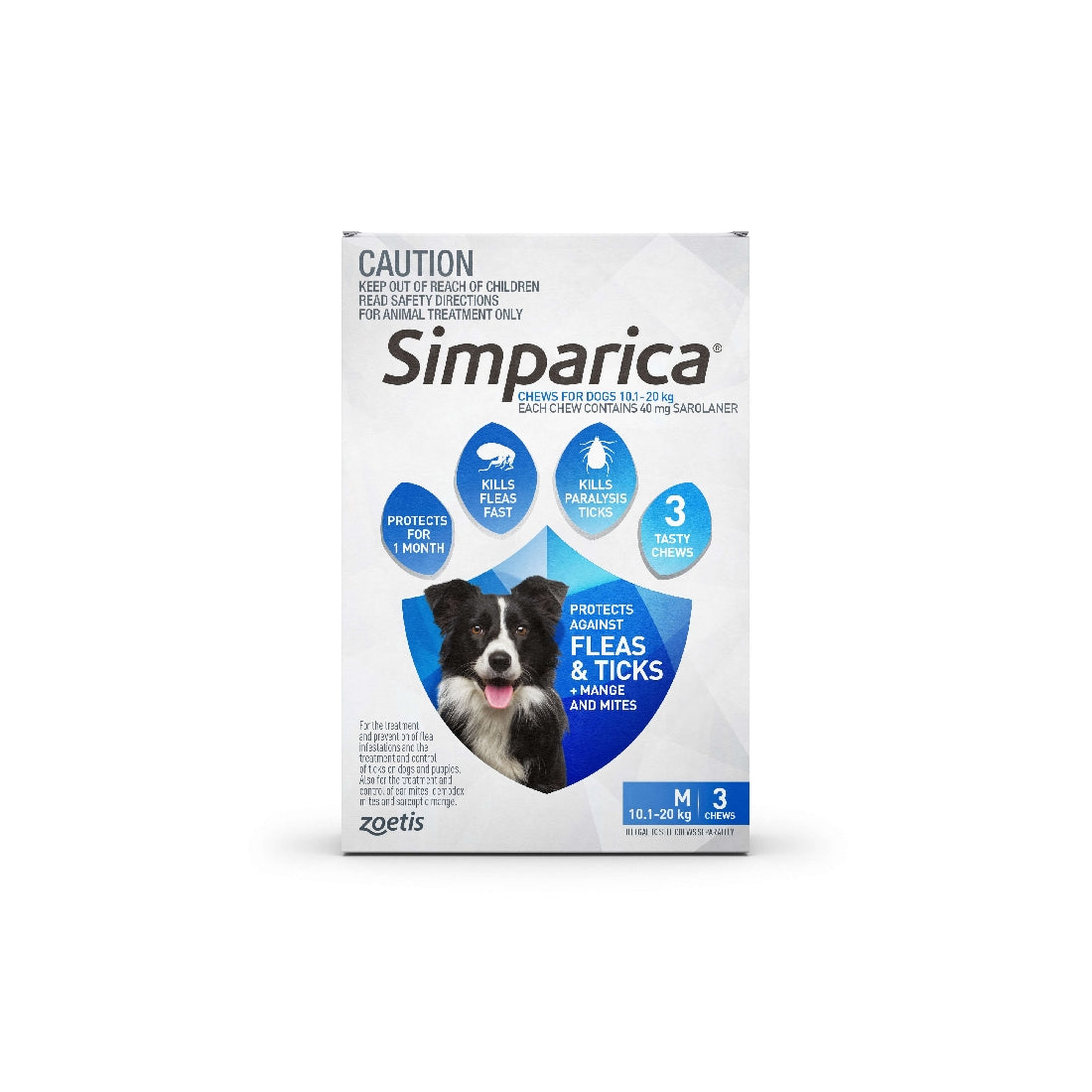 Simparica Blue 3pk 10.1-20kg