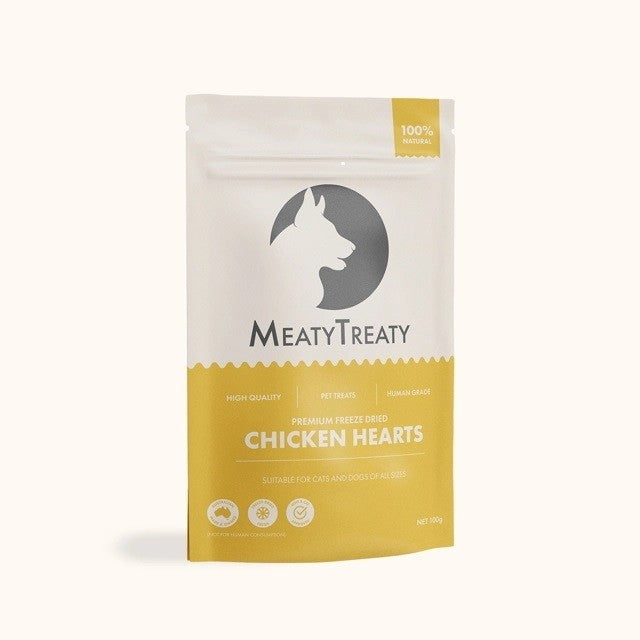 Meaty Treaty Chicken Hearts 100g