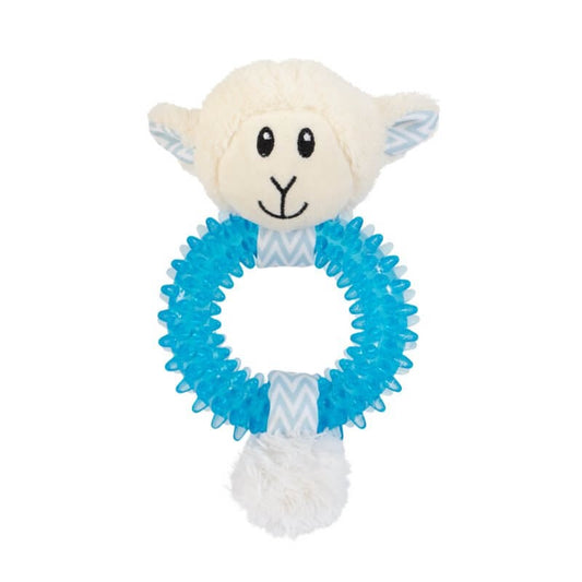 Yours Droolly Puppy Teething Ring Animal Face