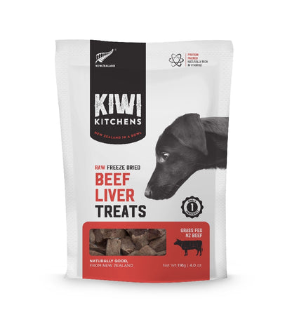 Kiwi Kitchens Freeze Dried Beef Liver Treats 110g